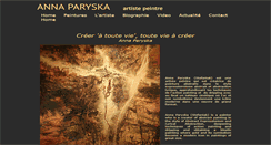 Desktop Screenshot of anna-paryska.com