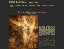 Tablet Screenshot of anna-paryska.com